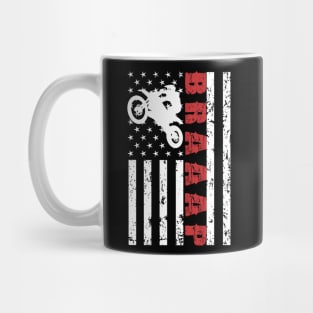 Motocross American Flag - US Sports Mug